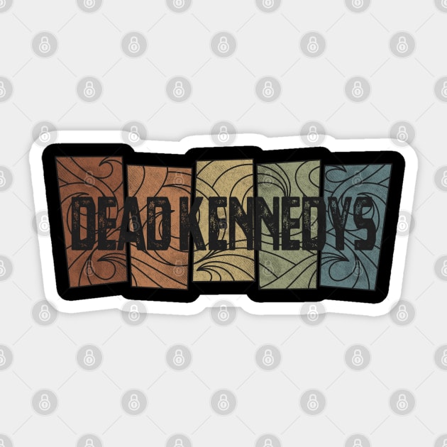 Dead Kennedys Retro Pattern Sticker by besomethingelse